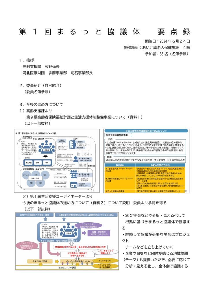 WEB掲載）第１回まるっと協議体要点録のサムネイル