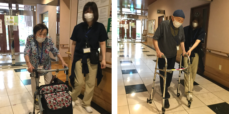写真:頑張るご利用者さん