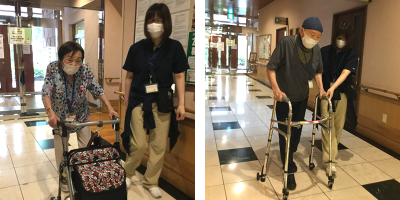 写真：頑張るご利用者さん