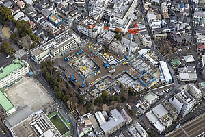 2024年2月22日時点の新河北総合病院建設現場