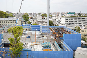 2024年4月17日時点の新河北総合病院建設現場