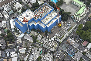 2024年7月18日時点の新河北総合病院建設現場
